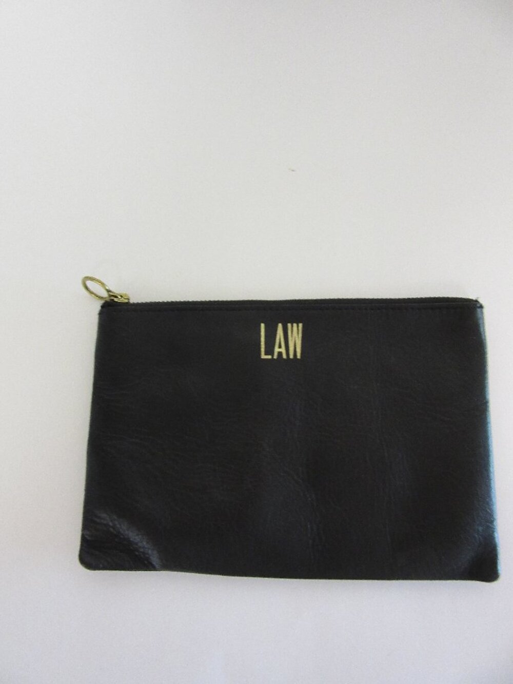 Madewell Black Leather Credit Card Pouch Organizer